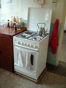 In de keuken